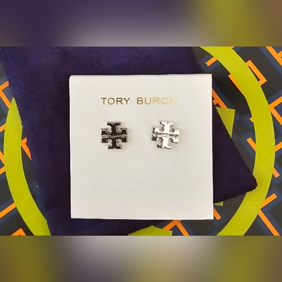 Tory Burch Jewelry - BRAND NEW WITH TAGS! TORY BURCH LOGO STUD EARRINGS